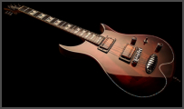 Zerberus Morpheus Cinnamon Burst custom electric guitar full instrument view